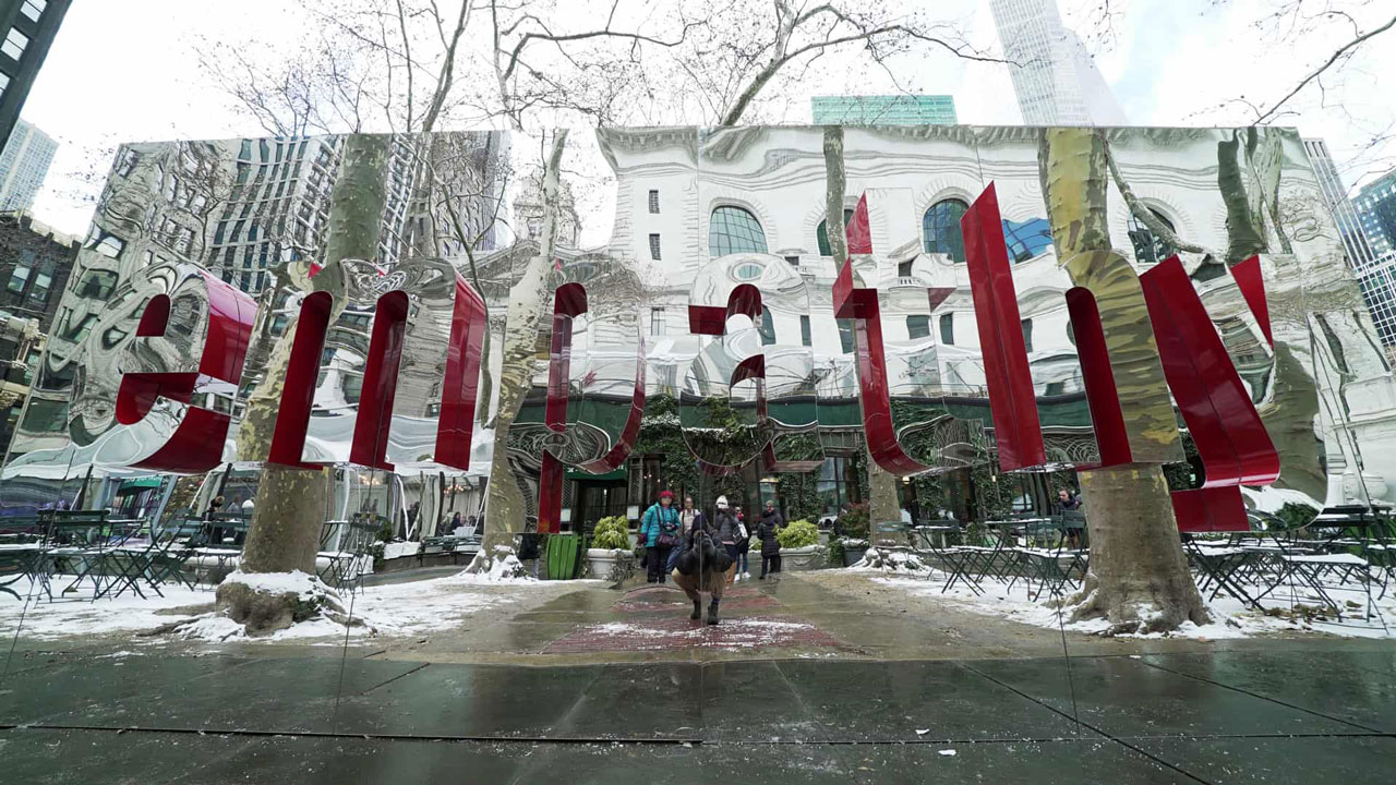 INSTALLATION FOR HILL-HOLLIDAY AT BRYANT PARK